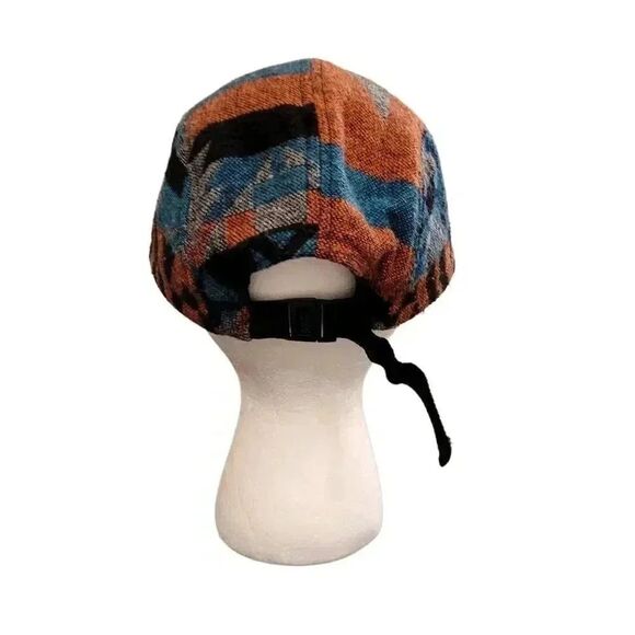 Carbon Men's Black/Orange/Blue Poly/Wool Adj Cap - Picture 8 of 10